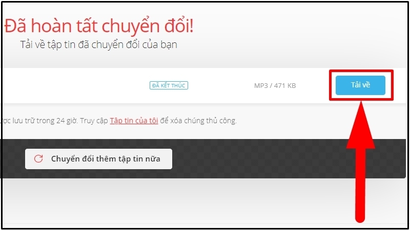 Chọn Tải về là xong